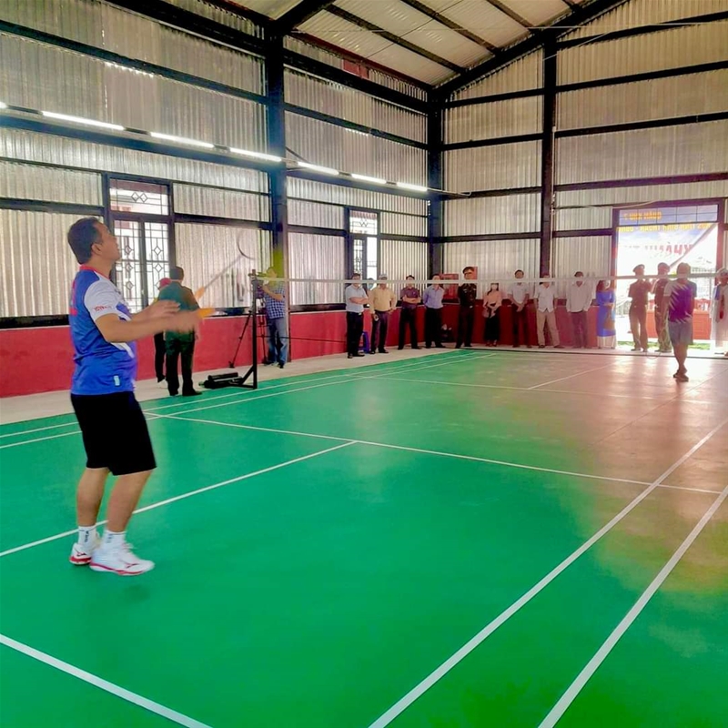 Công trình văn hóa thể dục thể thao xã Phan Thanh do Bộ tư lệnh Quân khu 7 và ủy ban nhân dân huyện Bắc Bình phối hợp xây dựng